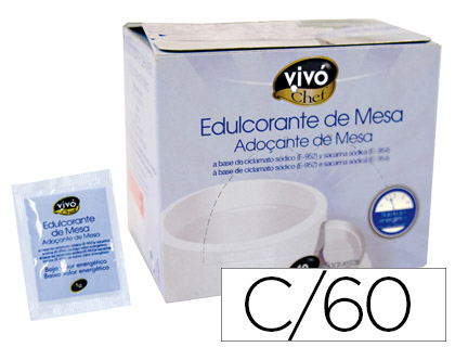 60 sobres edulcorante 1g.